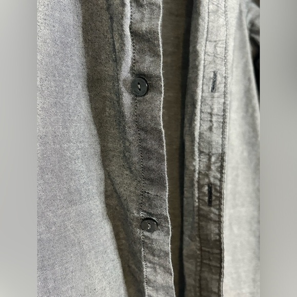 Calvin Klein Gray Lightweight Shirt Jacket with Classic Collar Size Medium - Picture 2 of 6